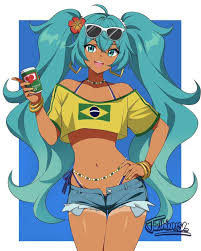 Portrait of Brazilian Miku